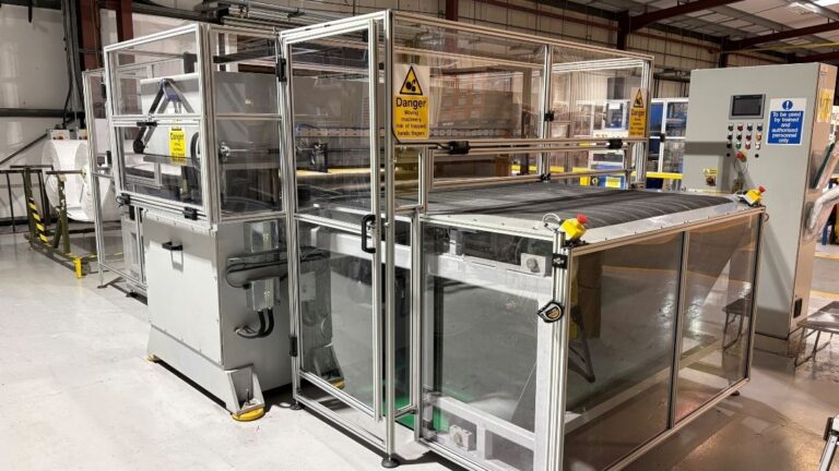 300t die cutting and sealing press at Avon TSA